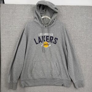 47 Brand Los Angeles‎ Lakers Hooded Sweatshirt Pullover Grey XX Large Mens